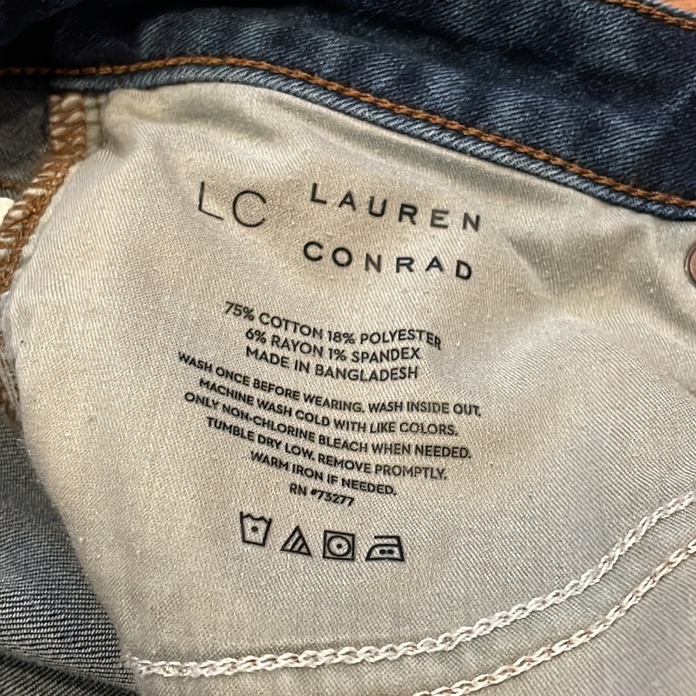 LC Lauren Conrad Women's Skinny Jeans - Dark Blue - Picture 10 of 16